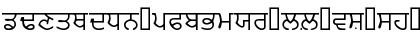 Download PunjabiAmritsarSSK Regular Font Lowercase Preview