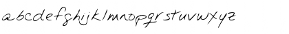Download RamseysHand Regular Font Lowercase Preview