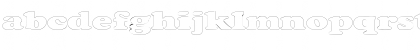 Download CopperfieldOutlineExtended Regular Font Lowercase Preview