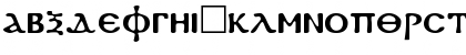 Download Coptic Regular Font Lowercase Preview