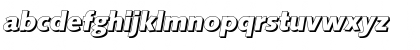 Download RogerBeckerShadow-ExtraBold Italic Font Lowercase Preview