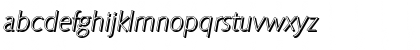 Download RogerBeckerShadow-Xlight Italic Font Lowercase Preview