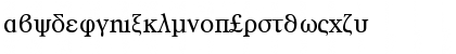 Download RomanGreek Regular Font Lowercase Preview