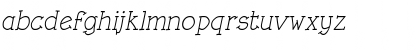 Download Rough LT Italic Font Lowercase Preview