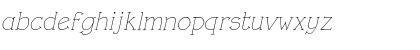 Download Rough LT Light Italic Font Lowercase Preview