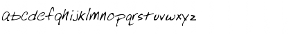 Download RubysHand Regular Font Lowercase Preview