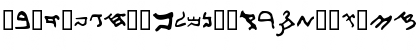Download Samaritan Script 300 B.C. Regular Font Lowercase Preview