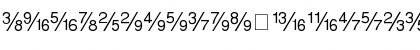 Download Sans Fractions Plain Font Lowercase Preview