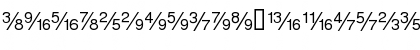 Download SansFractions Regular Font Lowercase Preview