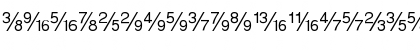 Download SansFractionsDiagonal Plain Font Lowercase Preview