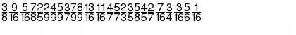 Download SansFractionsVertical Plain Font Lowercase Preview