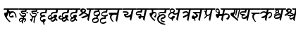 Download Sanskrit BoldItalic Font Lowercase Preview