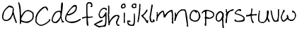 Download Sasu's Handwriting Regular Font Lowercase Preview