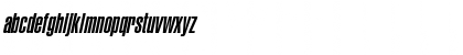 Download CorporateCompressedUltra Italic Font Lowercase Preview