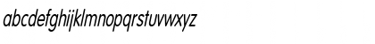 Download CorporateRoundedCondensed Oblique Font Lowercase Preview