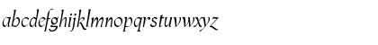 Download CosenzaItalic Regular Font Lowercase Preview