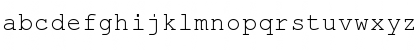 Download Courier Mon Regular Font Lowercase Preview