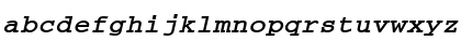 Download CourierCyr Bold Italic Font Lowercase Preview