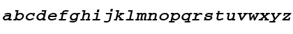 Download CourierEe Bold Italic Font Lowercase Preview