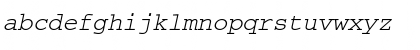 Download CourierEe Italic Font Lowercase Preview