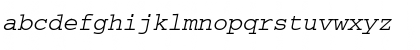 Download CourierPS Oblique Font Lowercase Preview