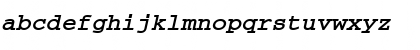 Download CourierTM Bold Italic Font Lowercase Preview
