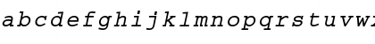 Download Courier Becker Bold Oblique Font Lowercase Preview
