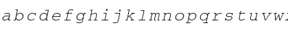 Download Courier Becker Oblique Font Lowercase Preview