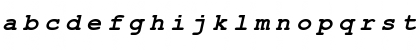 Download CourtierC BoldItalic Font Lowercase Preview