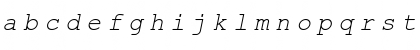 Download CourtierC Italic Font Lowercase Preview