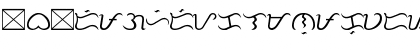 Download Tagalog Stylized Regular Font Lowercase Preview