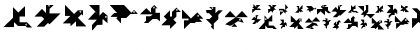 Download TangramBumBirds Regular Font Lowercase Preview