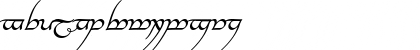 Download Tengwar Annatar Alt Italic Font Lowercase Preview