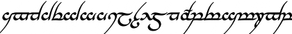 Download Tengwar Annatar Bold Italic Font Lowercase Preview