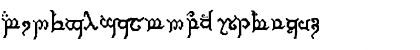 Download Tengwar Marzabul Regular Font Lowercase Preview