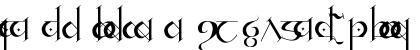 Download Tengwar Mornedhel Regular Font Lowercase Preview