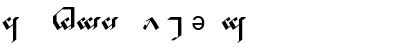 Download Tengwar Noldor-A Regular Font Lowercase Preview