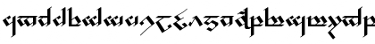 Download Tengwar Noldor Regular Font Lowercase Preview