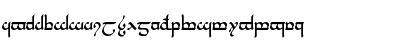 Download Tengwar Parmaite Regular Font Lowercase Preview
