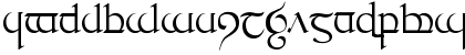 Download Tengwar Quenya-1 Regular Font Lowercase Preview