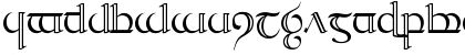 Download Tengwar Quenya-2 Regular Font Lowercase Preview