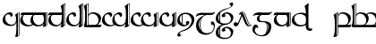 Download Tengwar Sindarin-2 Regular Font Lowercase Preview