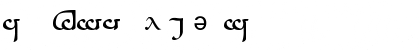 Download Tengwar Sindarin-A Regular Font Lowercase Preview
