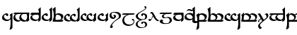 Download Tengwar Sindarin Regular Font Lowercase Preview