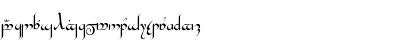 Download TengwarGandalf Medium Font Lowercase Preview