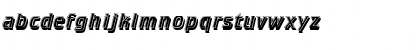 Download Crillee Italic Inline Shad LET Plain Font Lowercase Preview