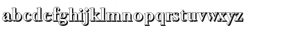 Download CrossBeckerShadow Bold Font Lowercase Preview