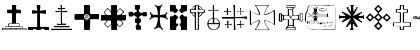 Download Crosses Regular Font Lowercase Preview