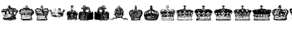 Download crowns and coronets Regular Font Lowercase Preview