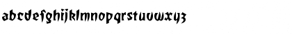 Download TotallyGothicWideCaps Regular Font Lowercase Preview